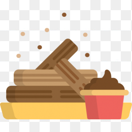 扁平化餐厅食物免抠图标