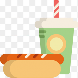 扁平化餐厅食物图标免抠