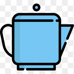 蓝色热水器图标素材