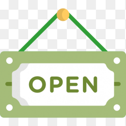 店铺开店open牌