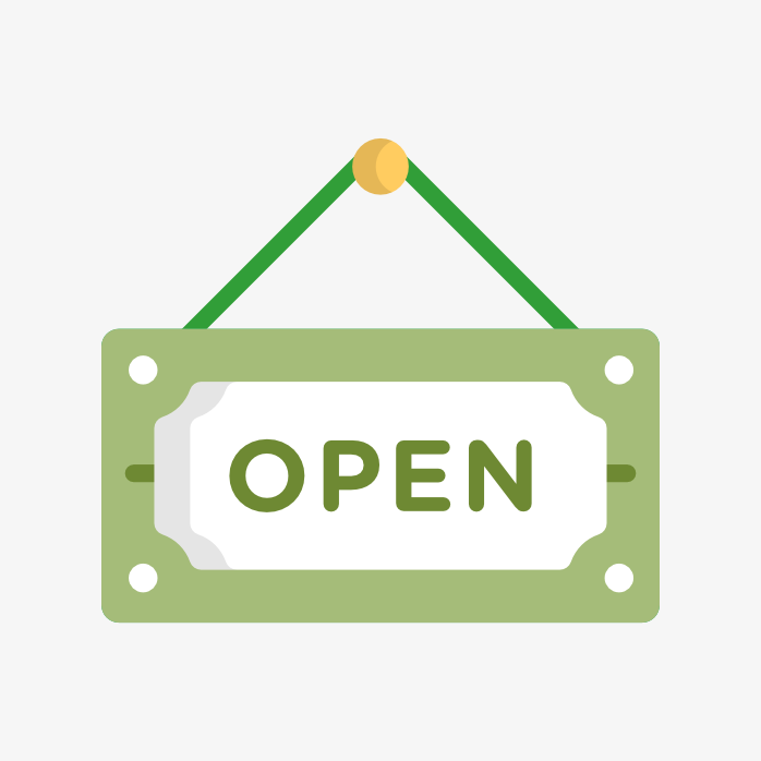 店铺开店open牌