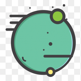 星球免抠扁平化素材图案