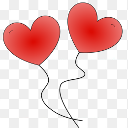 卡通爱心气球