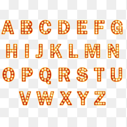 26个字母发光字