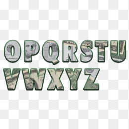 美元纹理英文字母