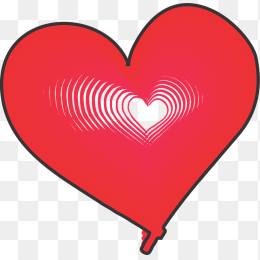 卡通粉色简约心形