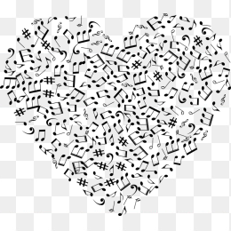 音符组合心形