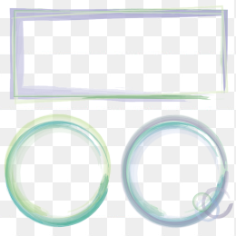 绿色简约风边框