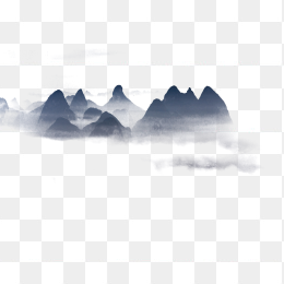 水墨山水云雾