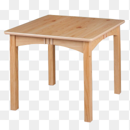 方形木纹桌子