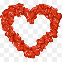 爱心组成心形