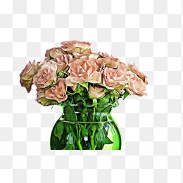 花瓶里的玫瑰花