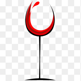 卡通简约红酒杯