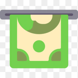 出钱口扁平化素材免抠图标