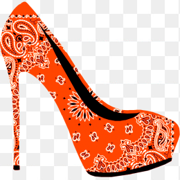 民族风高跟鞋素材