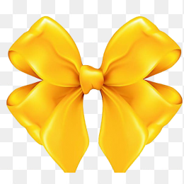 黄色卡通蝴蝶结