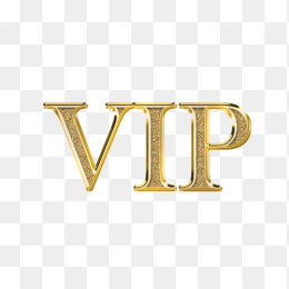 金色vip立体字