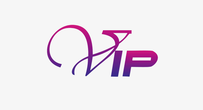 紫色vip创意字体