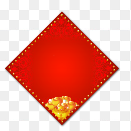 红色方框免抠素材