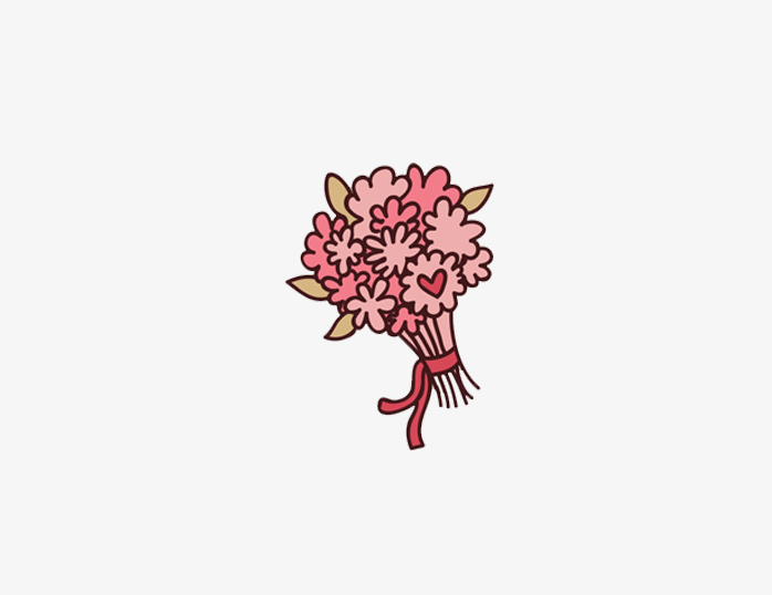 卡通花束