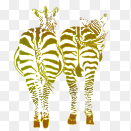 手绘斑马