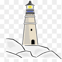 卡通灯塔
