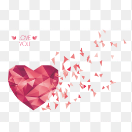 创意几何心形