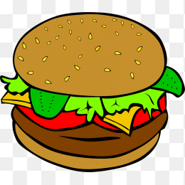 卡通汉堡包