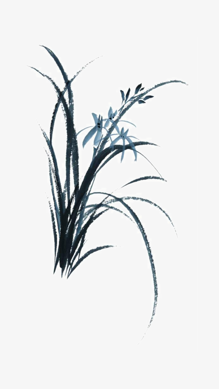 水墨兰花
