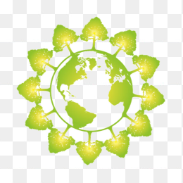 创意绿树地球
