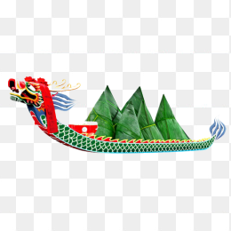 龙船粽子节日元素