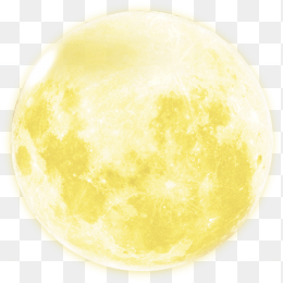 中秋节金黄色高清月亮