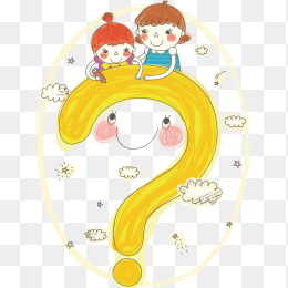 问号卡通装饰图案