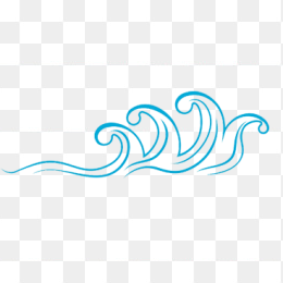 蓝色海浪波纹