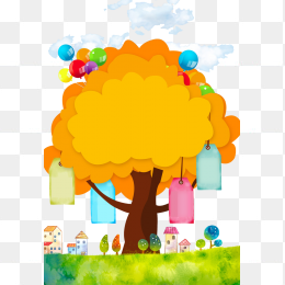 卡通树木