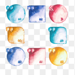 手绘水墨对话框