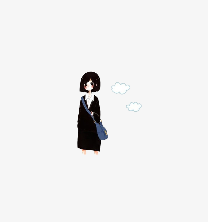 小清新少女插画