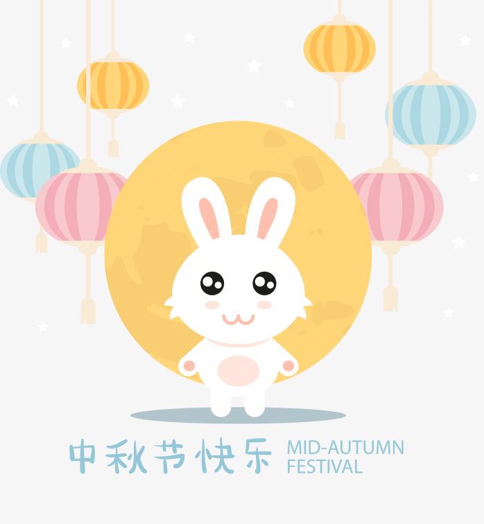 卡通白兔