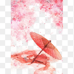 古风唯美水彩插画