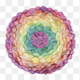 创意彩色树叶圆环