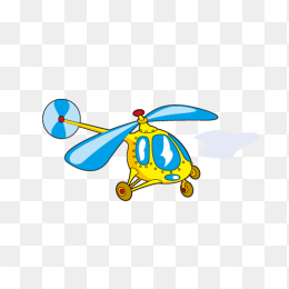 卡通直升机