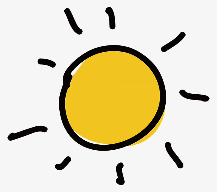 卡通黄色太阳