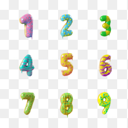 马卡龙烘焙食物数字