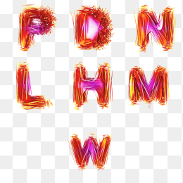 创意英文字母