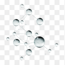 灰色水珠分子结构