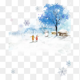 冬季场景插画