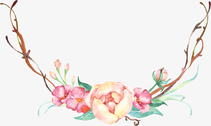 唯美鹿角形状花环