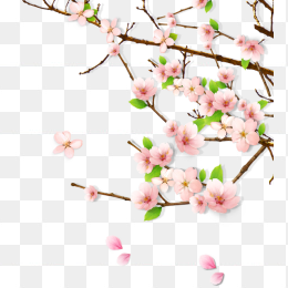 卡通桃花矢量素材
