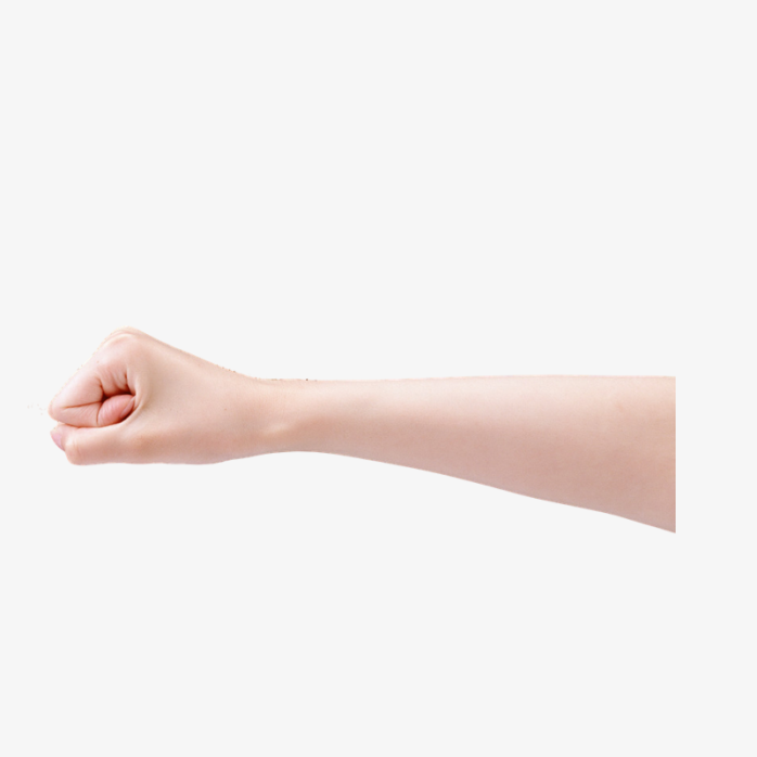 单手握拳