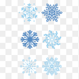 蓝色雪花